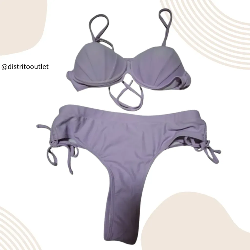 Traje de Baño 2 Pz C Lila T L