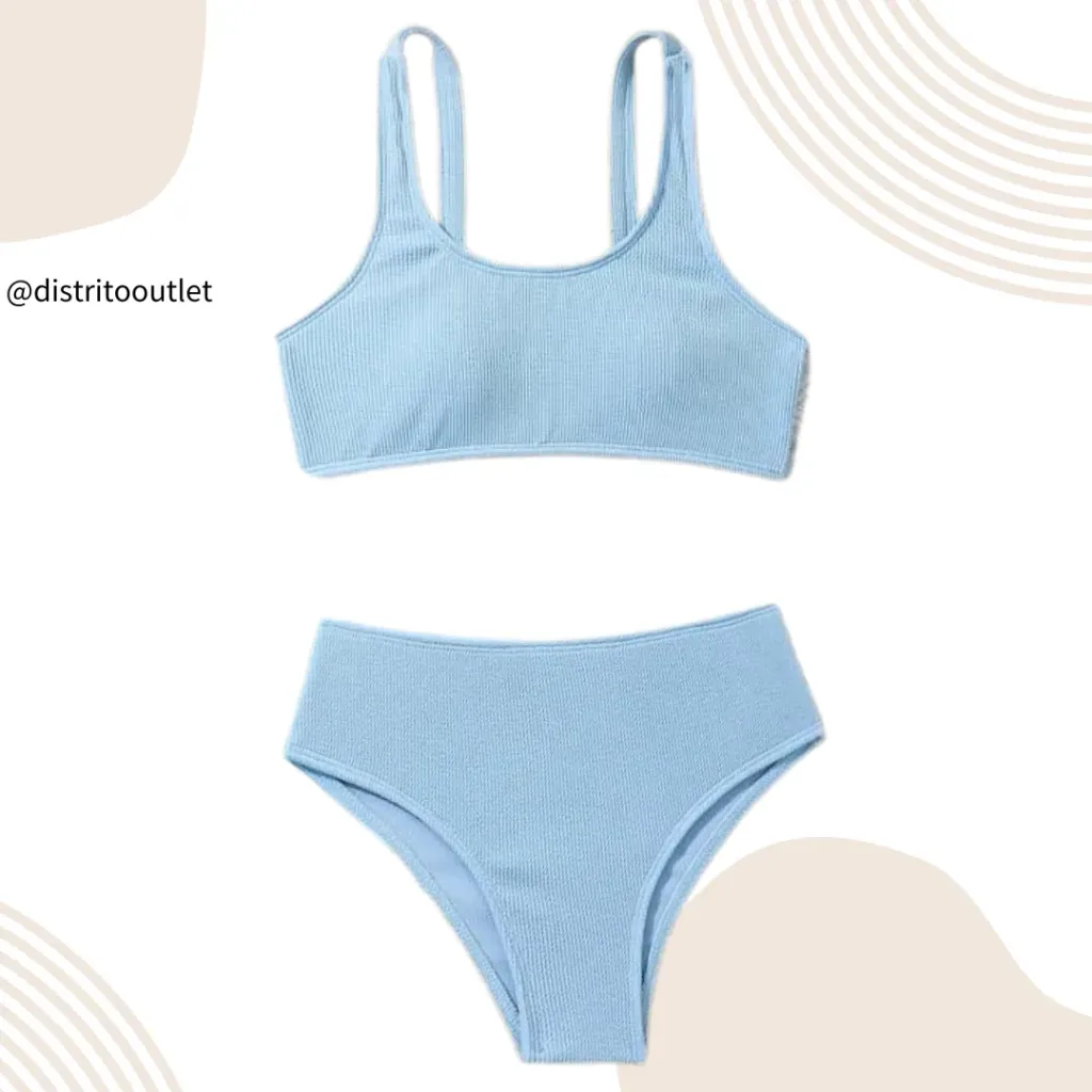 Traje de Baño 2 Pz C Azul T L