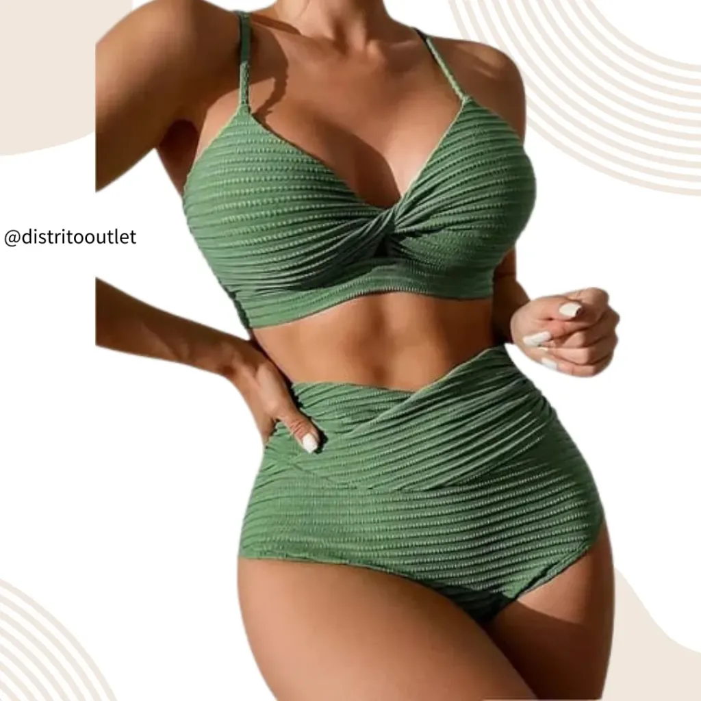 Traje de Baño 2 Pz C Verde T L