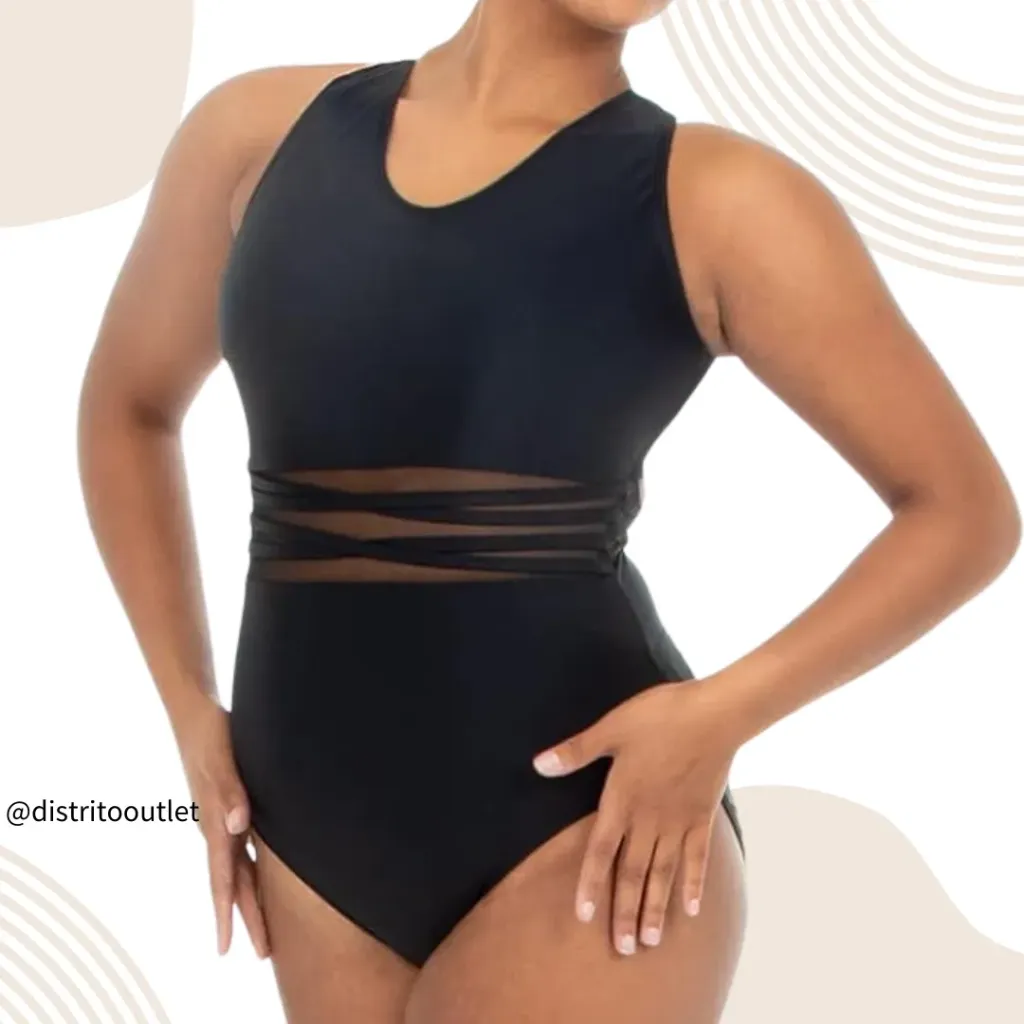 Traje de Baño 1 Pz C Negro T XL