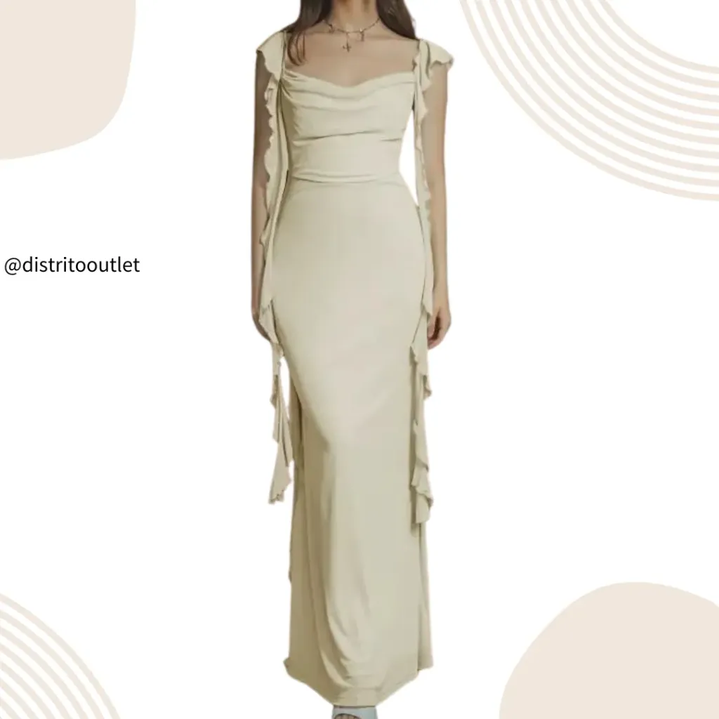 [210386] Vestido Largo Cider C Crema T XL