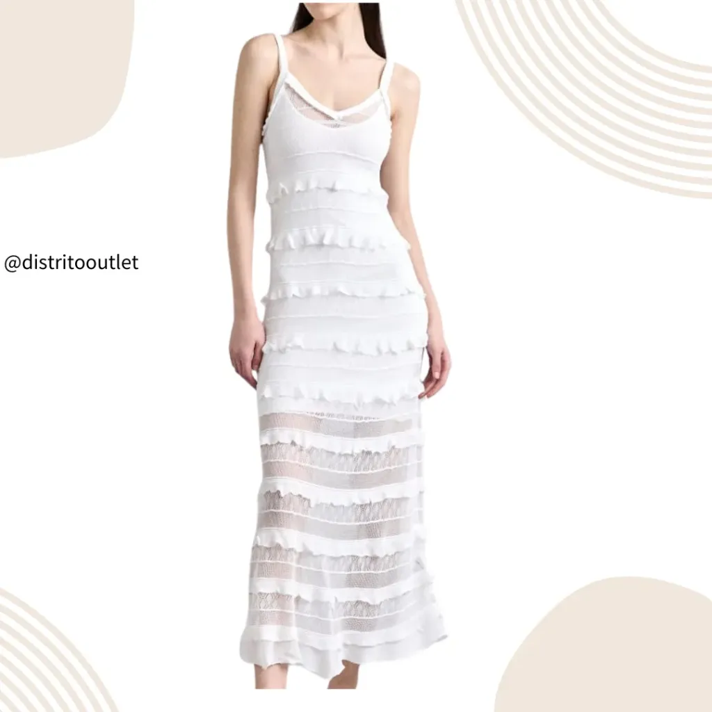 [210400] Vestido Tejido C Blanco T S