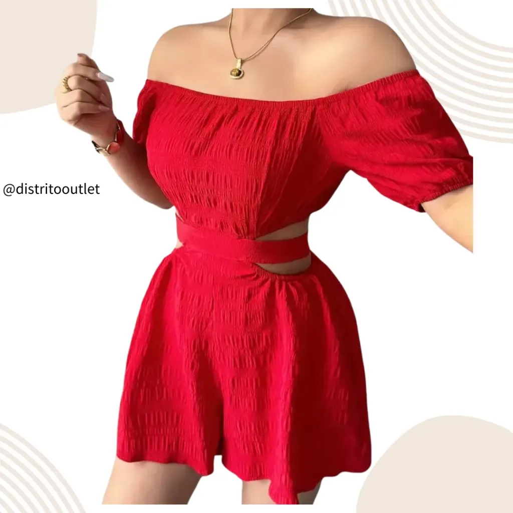 [210410] Blusa Short C Rojo T XL