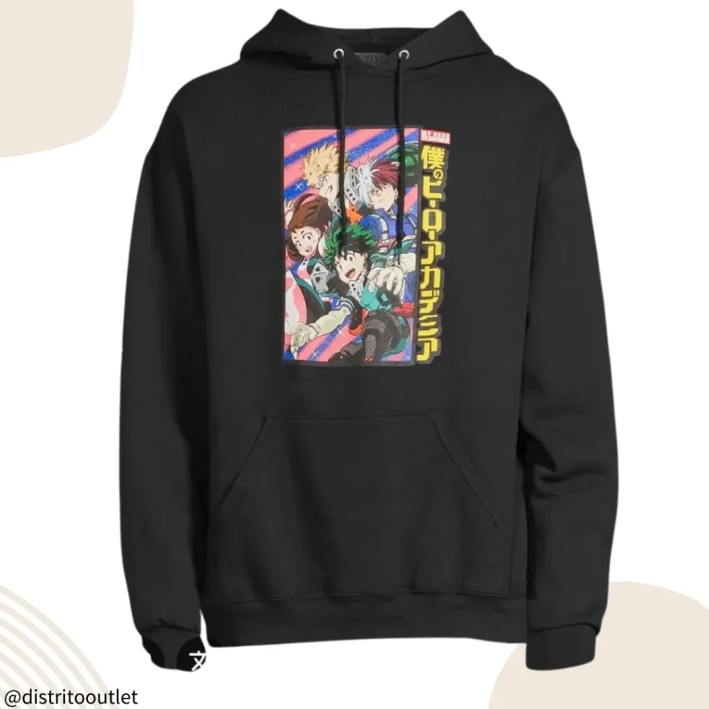 Sudadera My Hero  Academia  C Negro
