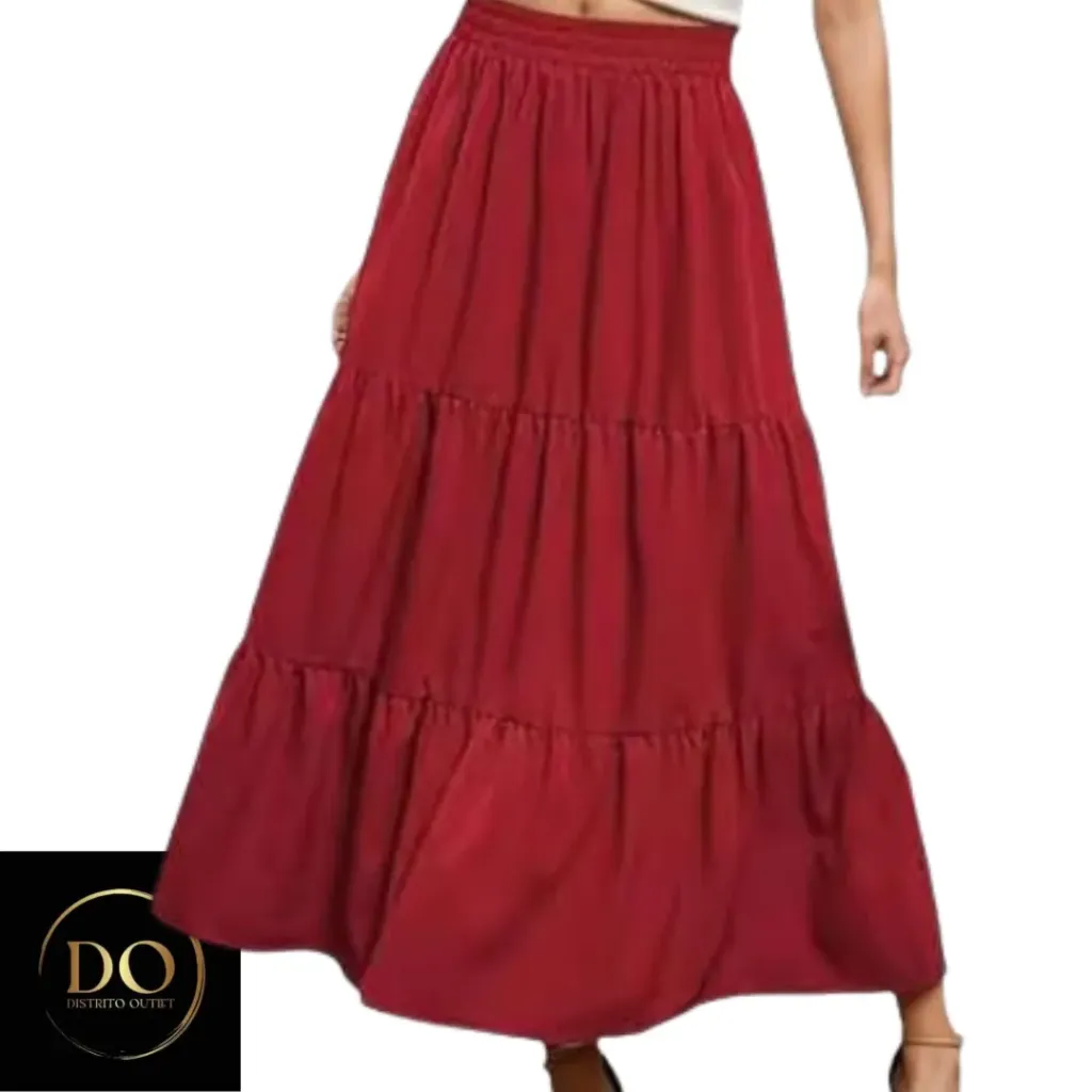 [210504] Falda Cueply C Rojo T L