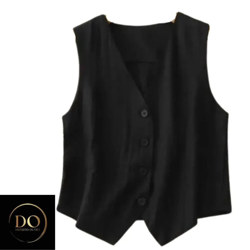 Chaleco de Saco C Negro T XL