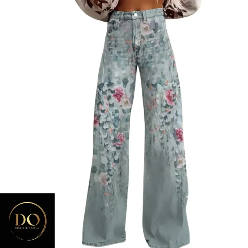 [210520] Pantalon Floreado (Azul, XXXL)