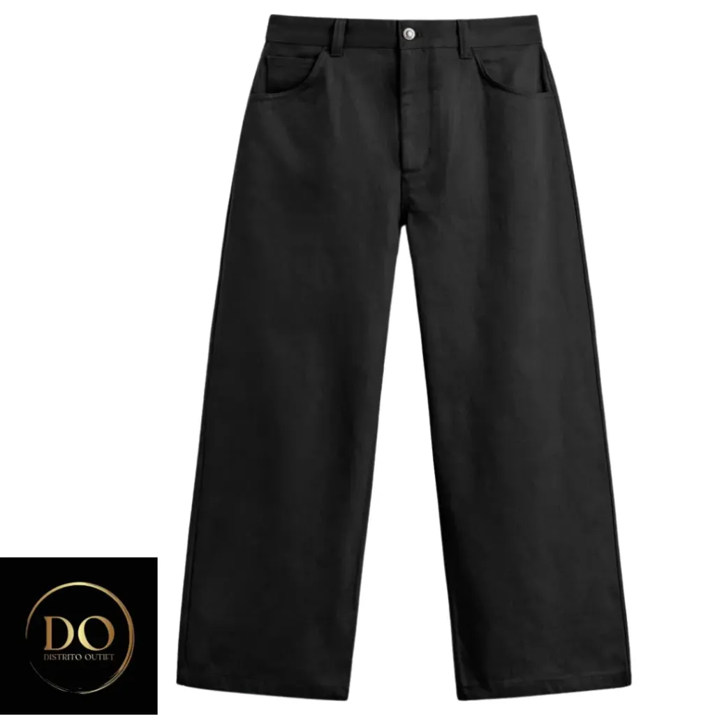 [210535] Pantalon Mezclilla C Negro T XXXL