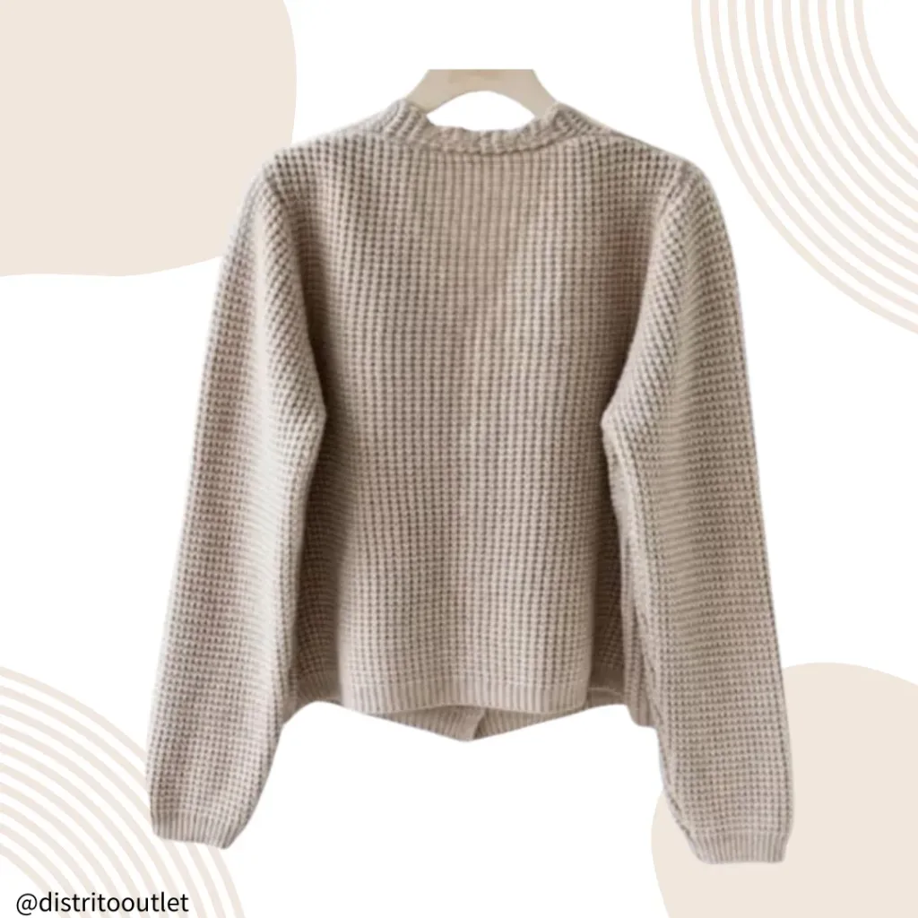 Blusa Manga Larga Cupshe C Khaki T L