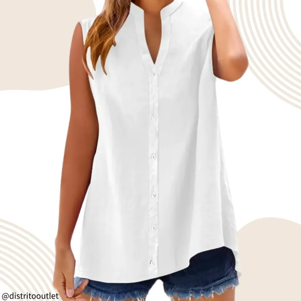 Blusa Cupshe C Blanco T L