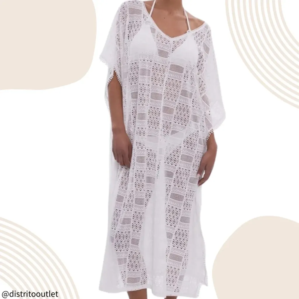 [210584] Mini Capa Tejida Cupshe C Blanco T S