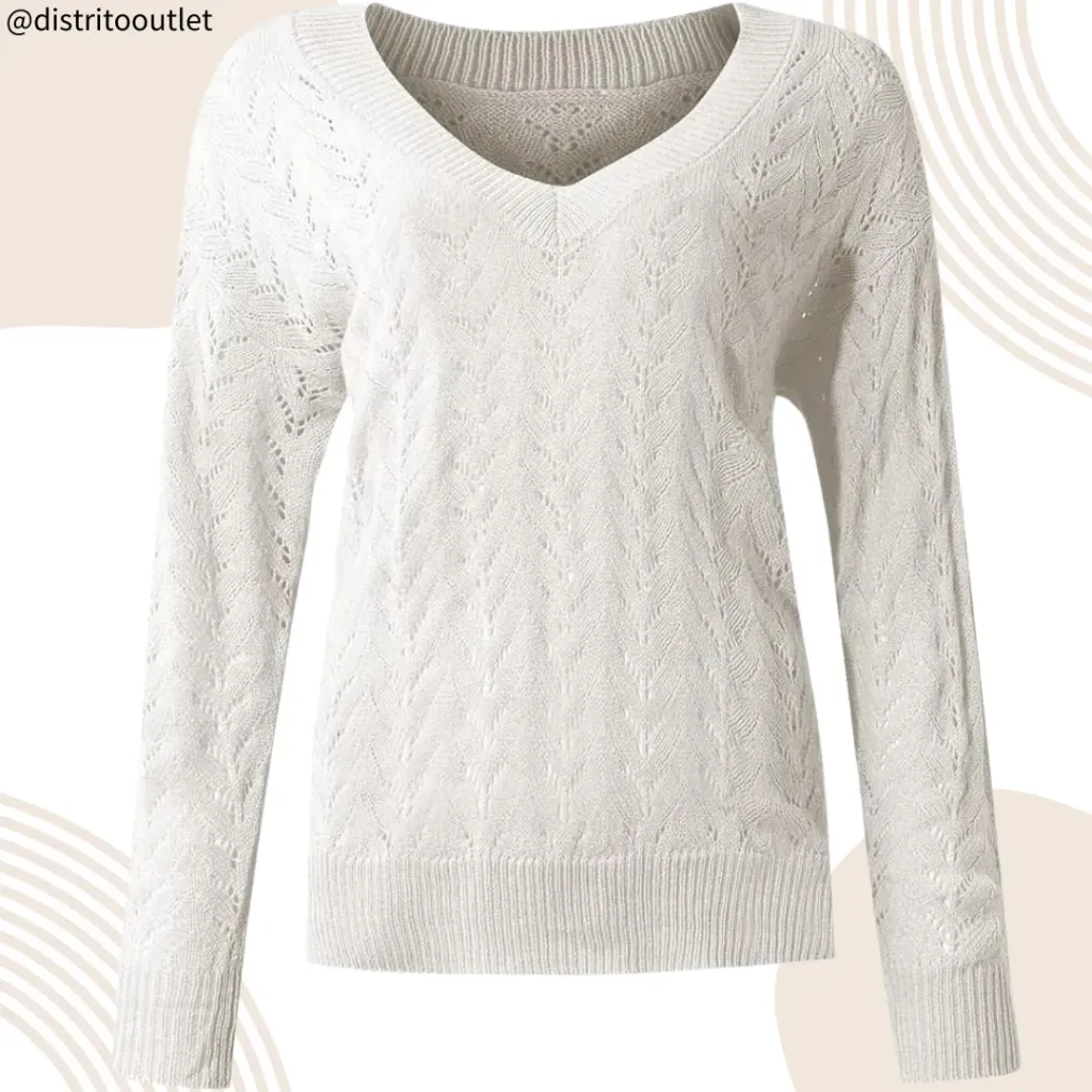 Sueter Cupshe C Blanco T XL