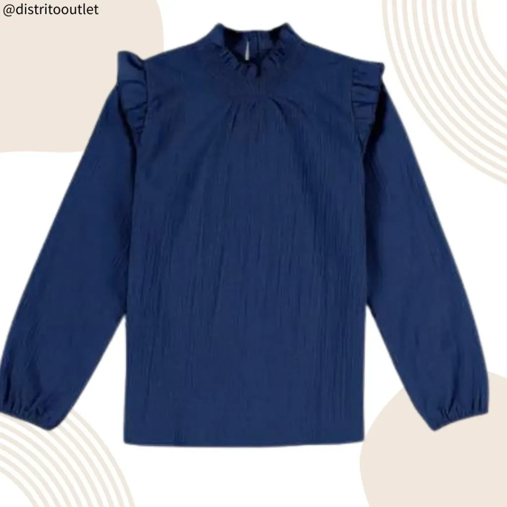 [210632] Blusa Cupshe C Azul Marino T L