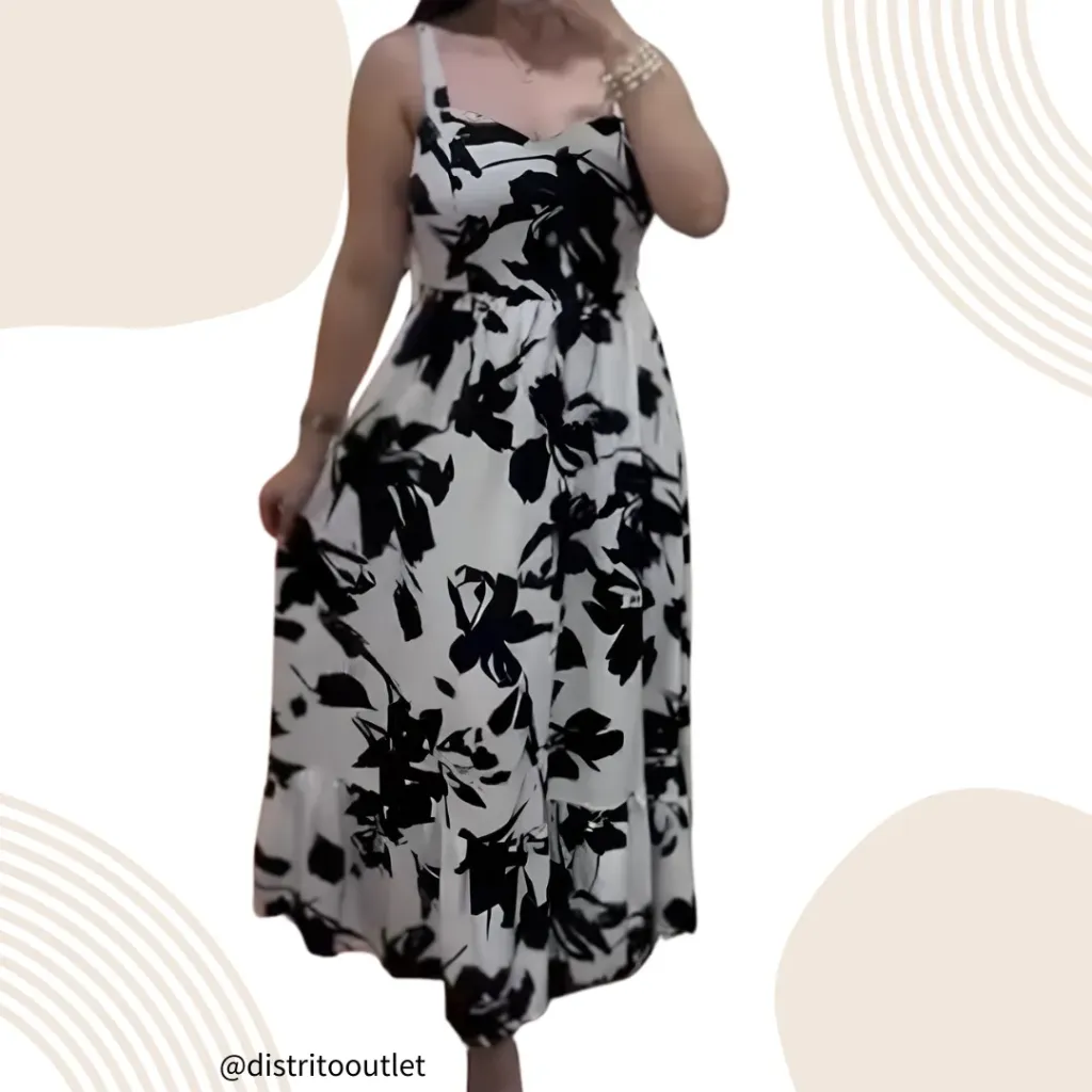 [210646] Palazzo Cupshe C Blanco Negro T S