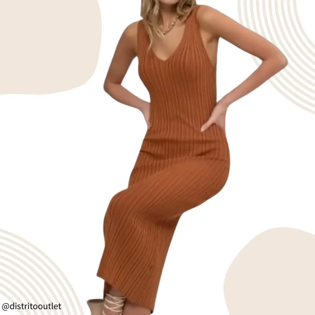 [210654] Vestido Cupshe C Marron T M