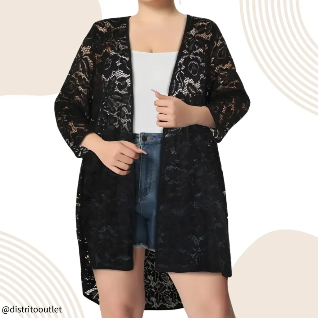 [210688] Bata con Encaje Cupshe C Negro T M