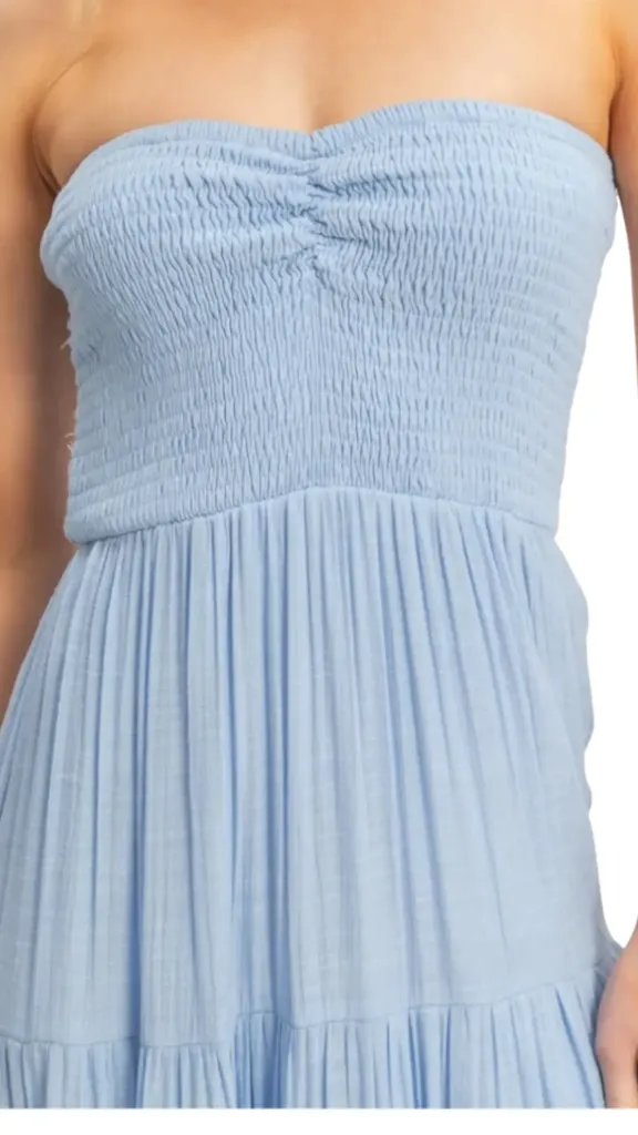 Vestido Cupshe C Azul T M