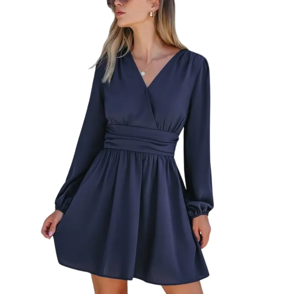 Vestido Cupshe C Azul Marino T M