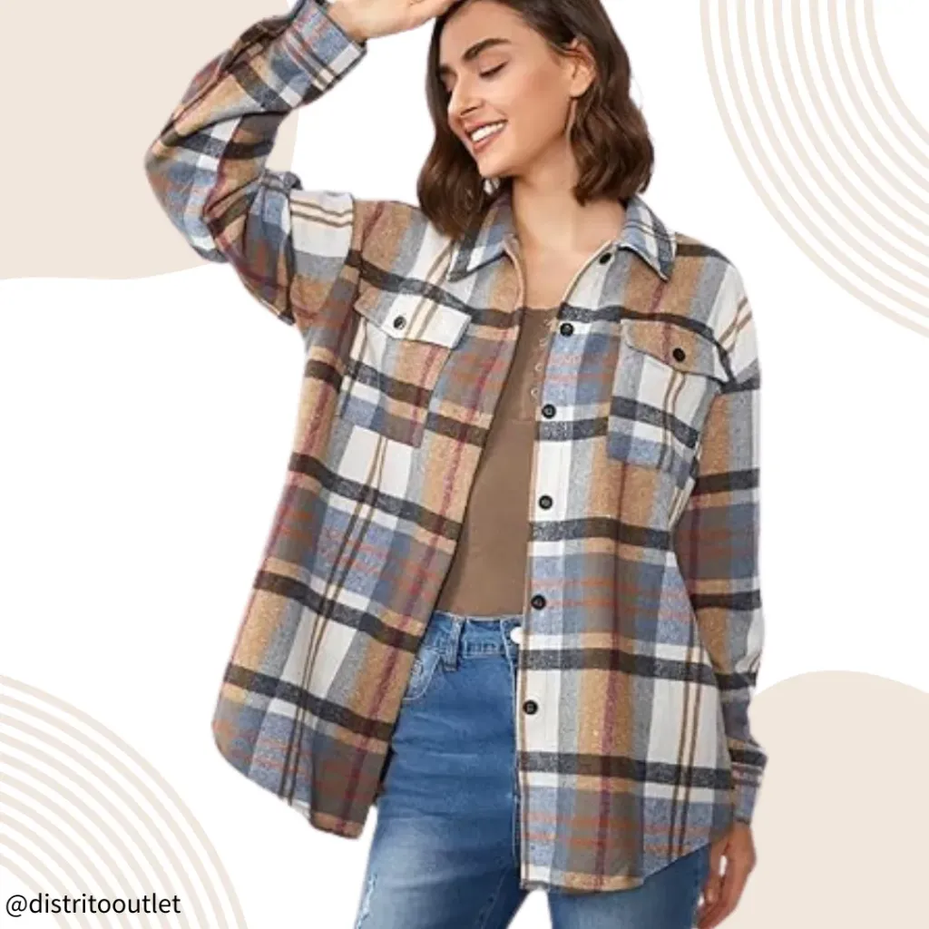 [210750] Camisa Franela Cupshe C Cafe T M