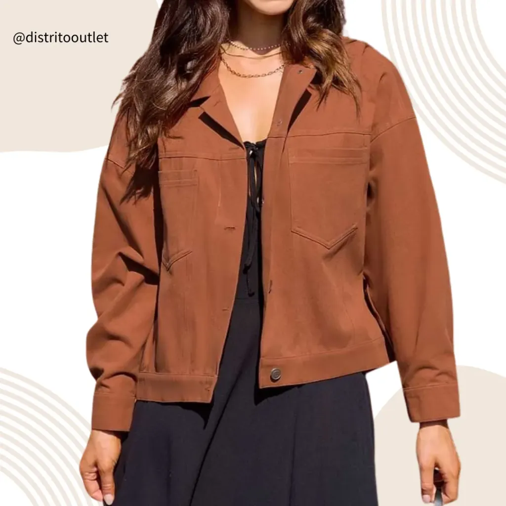 [210752] Chamarra Cupshe C Cafe T L