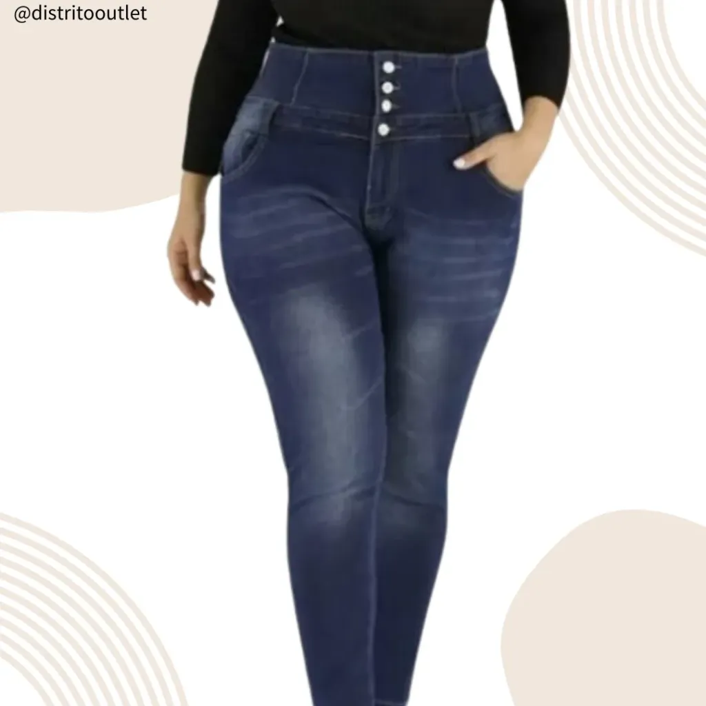 [210772] Pantalon Mezclilla C Azul Marino T XXL