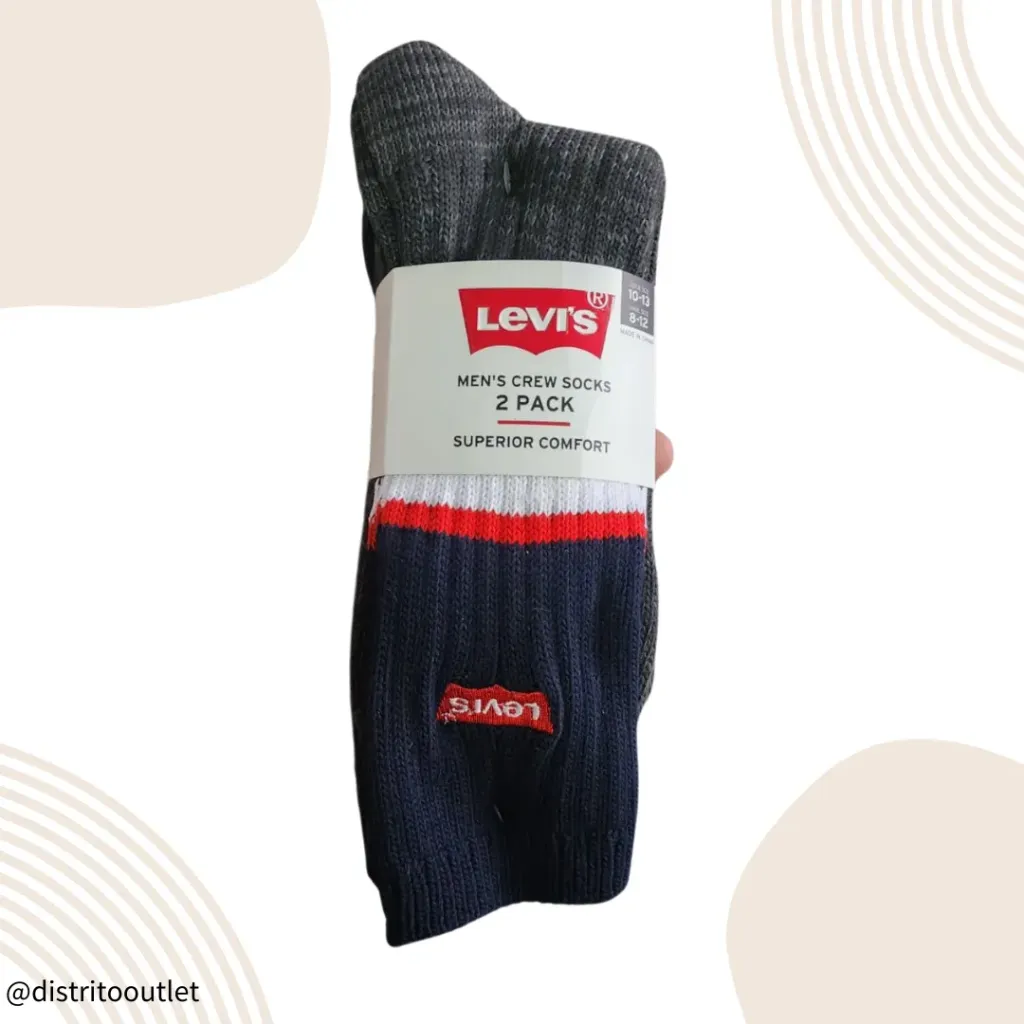 [210816] Calceta Levis 2 Pares C Azul Marino T 8-12