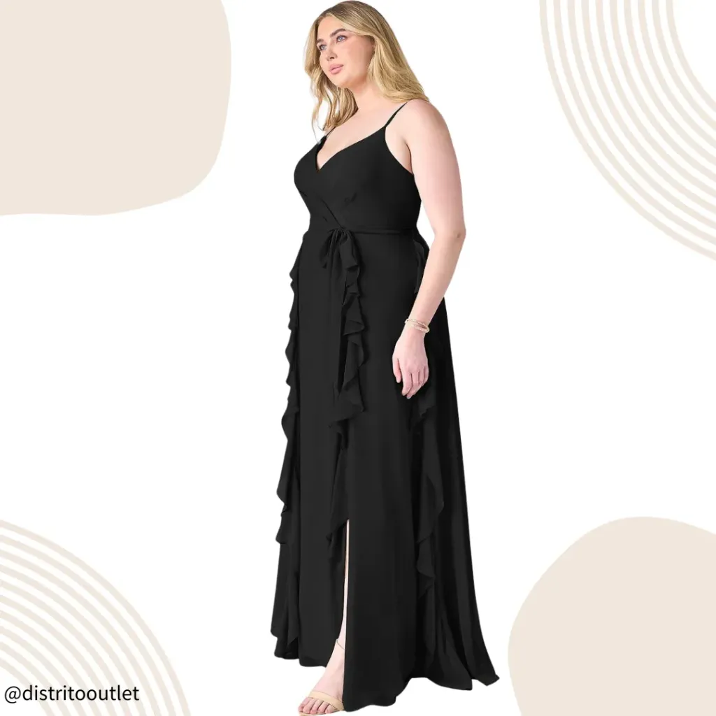 Vestido Azazie C Negro T A10