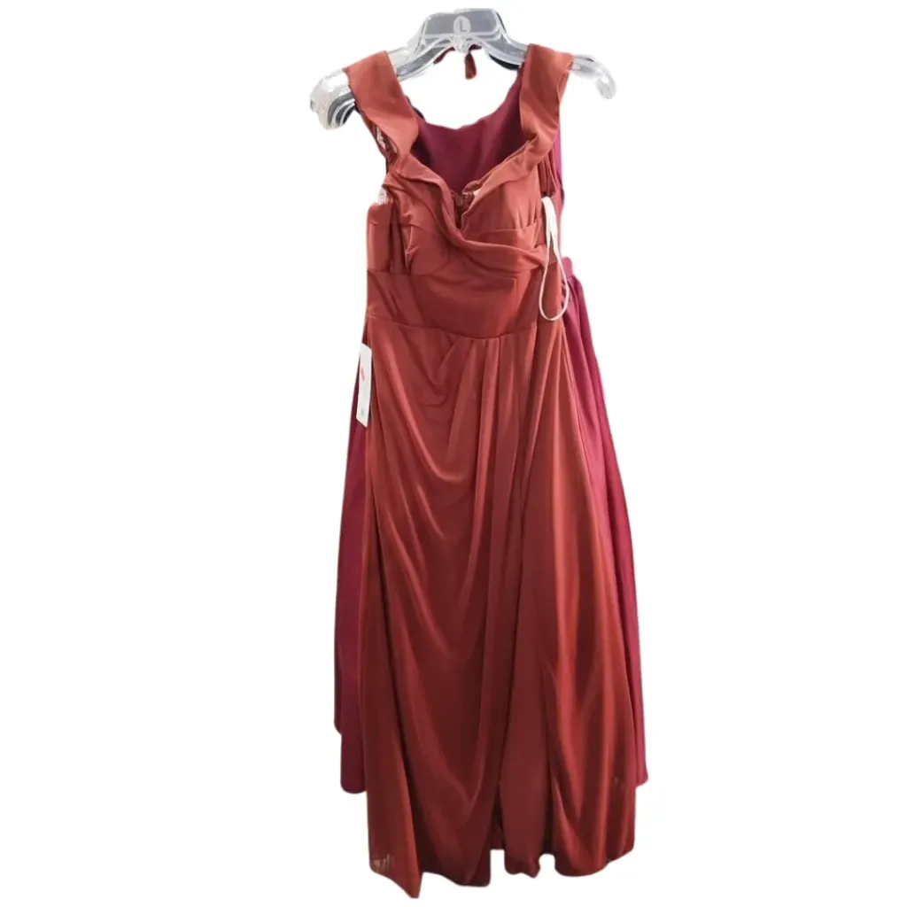Vestido Azazie C Marron T A6