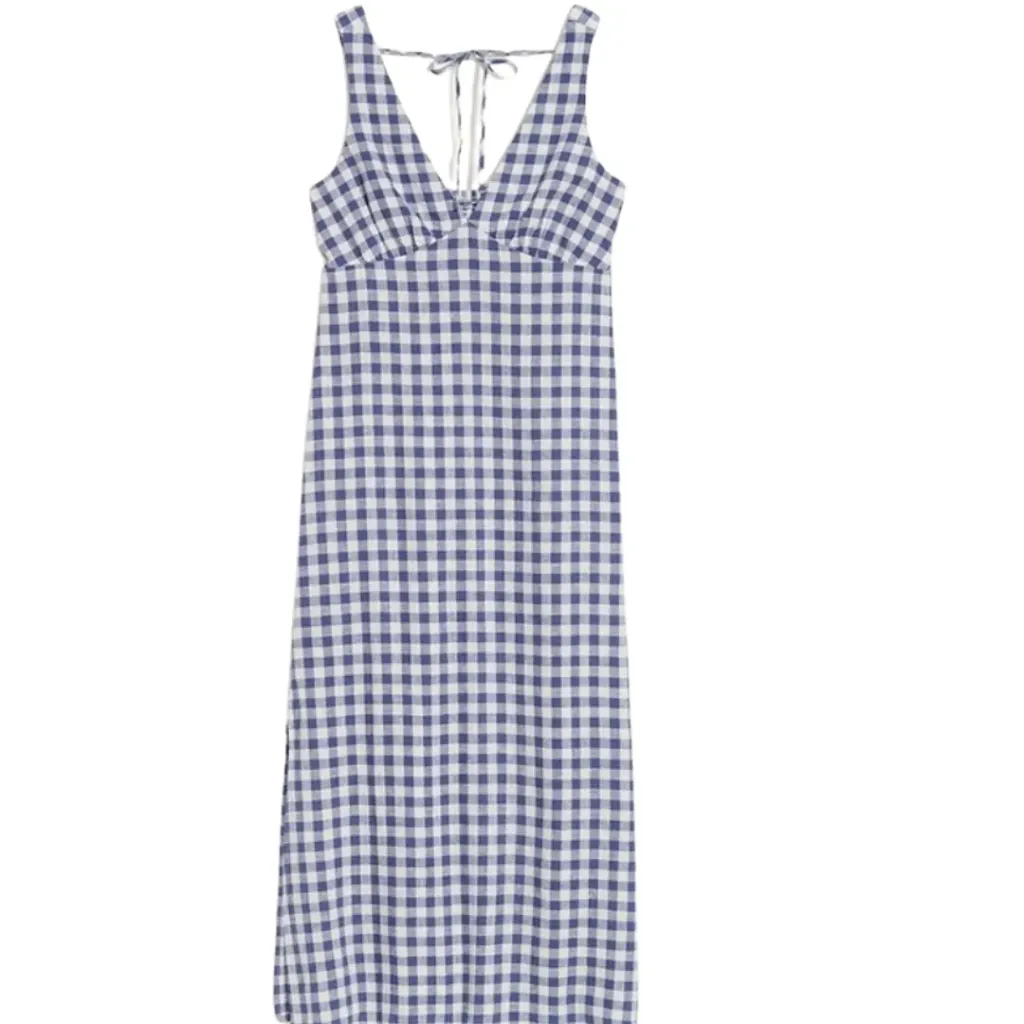 [007187] Vestido Cuadros Old Navy C Azul (S)