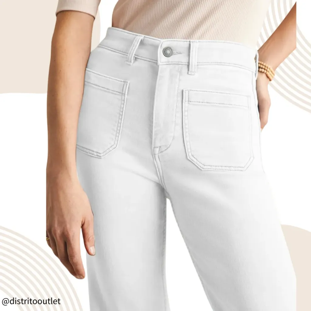 Pantalon Mezclilla Gap C Blanco