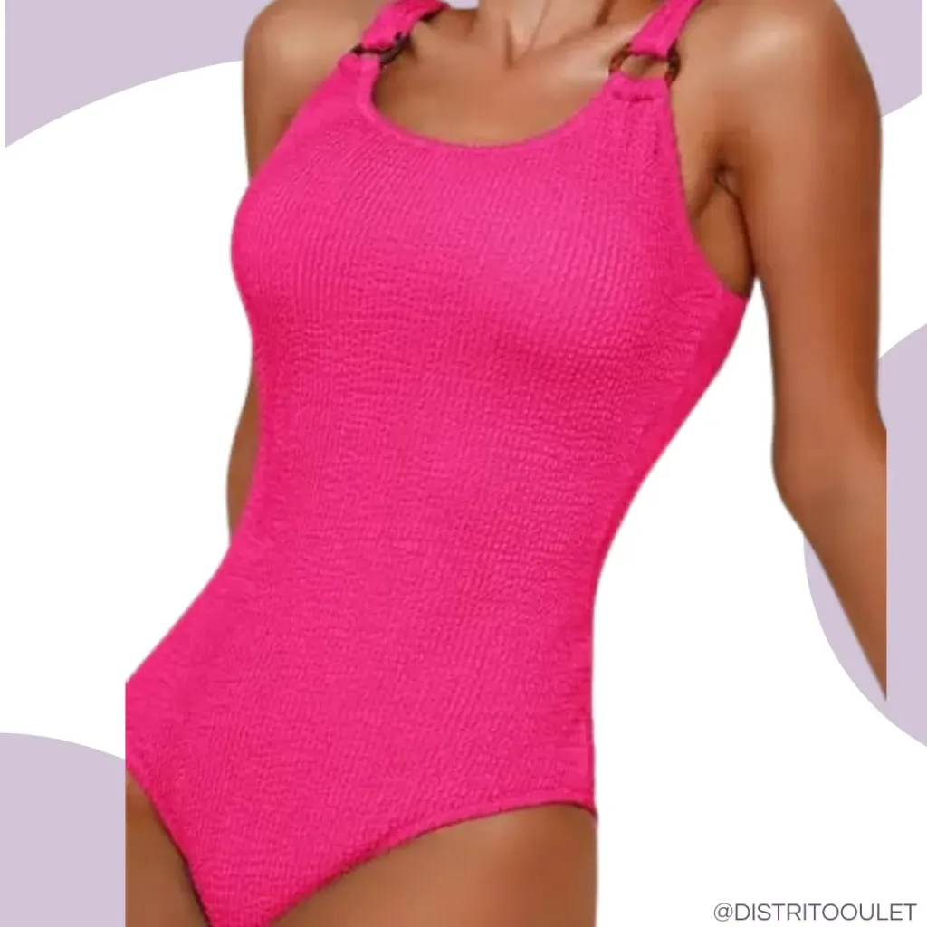 Traje de Baño 1 Pz C Rosa T XXL
