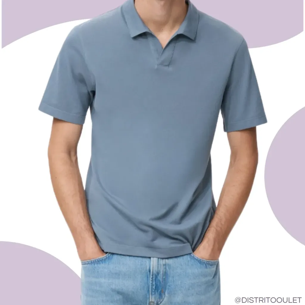 [210870] Playera Tipo Polo Gulenshan (Azul, L)