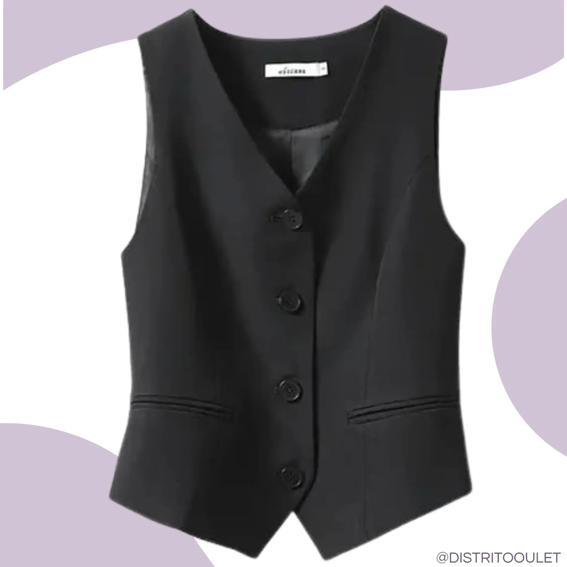 [210874] Chaleco de Saco Mei Han Hui Yi Jiao C Negro T M