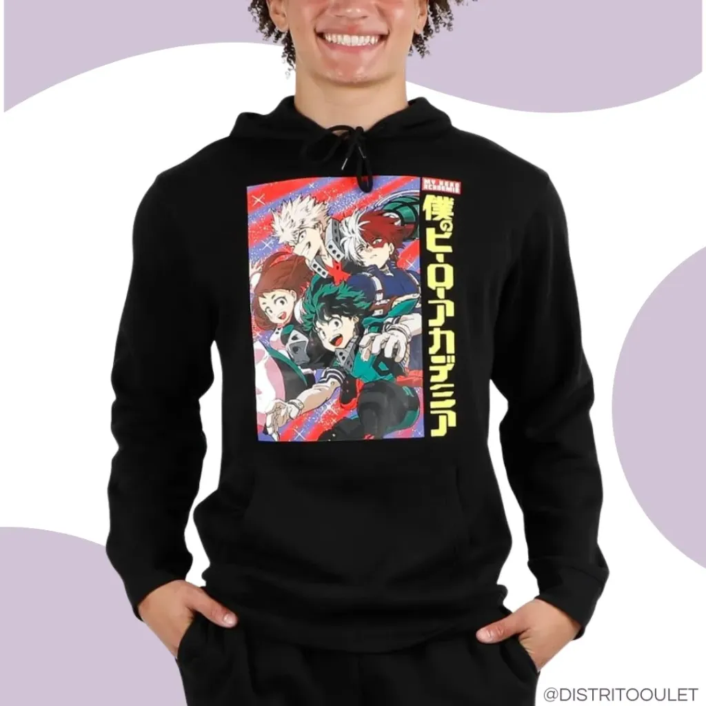 Sudadeea My Hero Academia C Negro T XL
