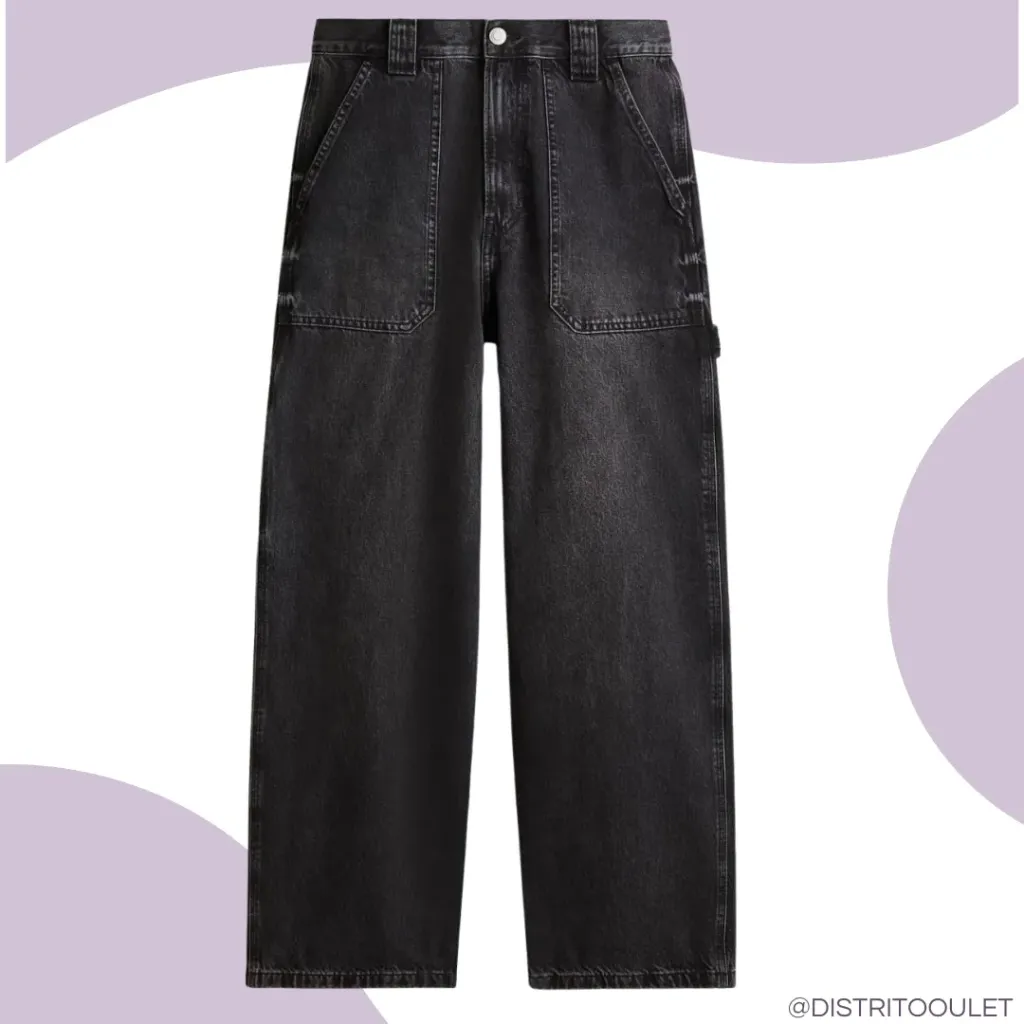 Pantalon Mezclilla C Negro T 8