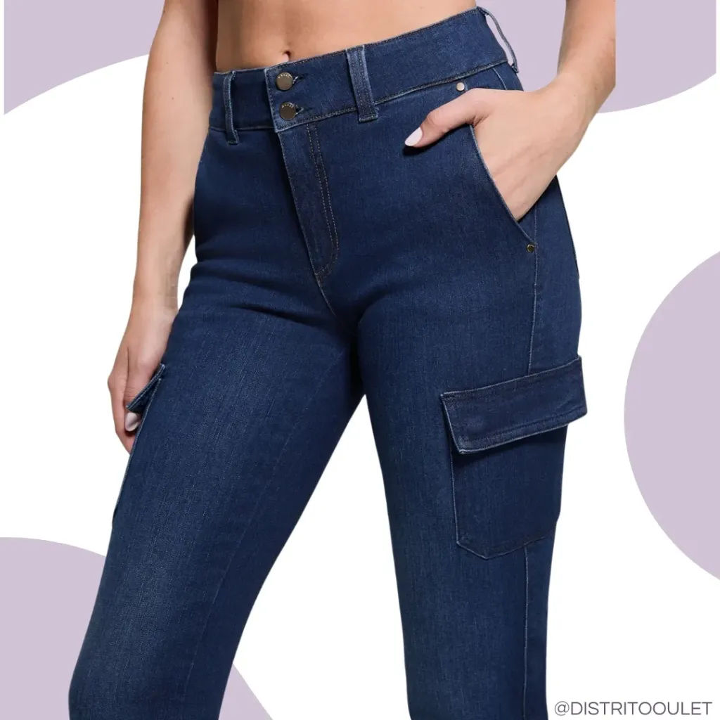Pantalon Mezclilla C Azul Marino T XL