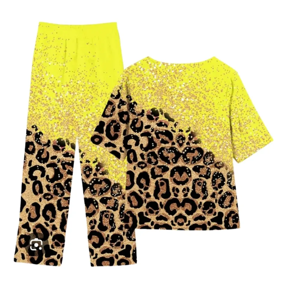 Conjunto Pantalon Blusa C Amarillo T XL