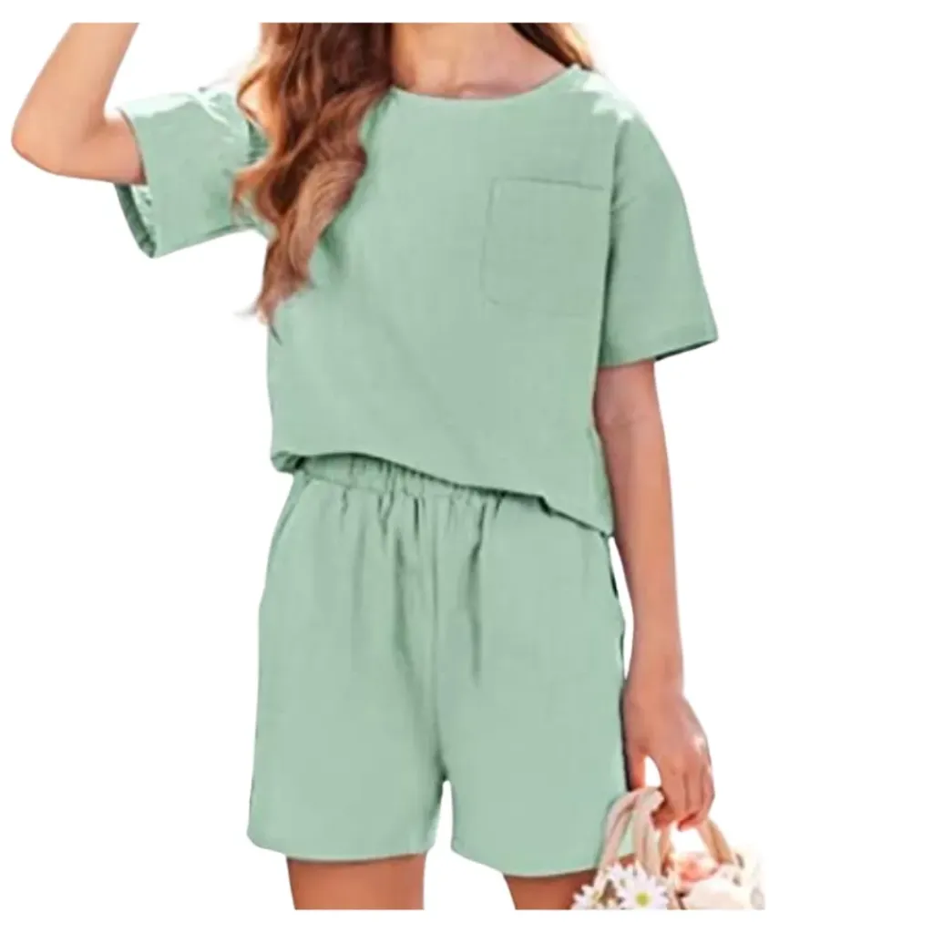 [210899] Conjunto Short Blusa Sunbs C Verde T L