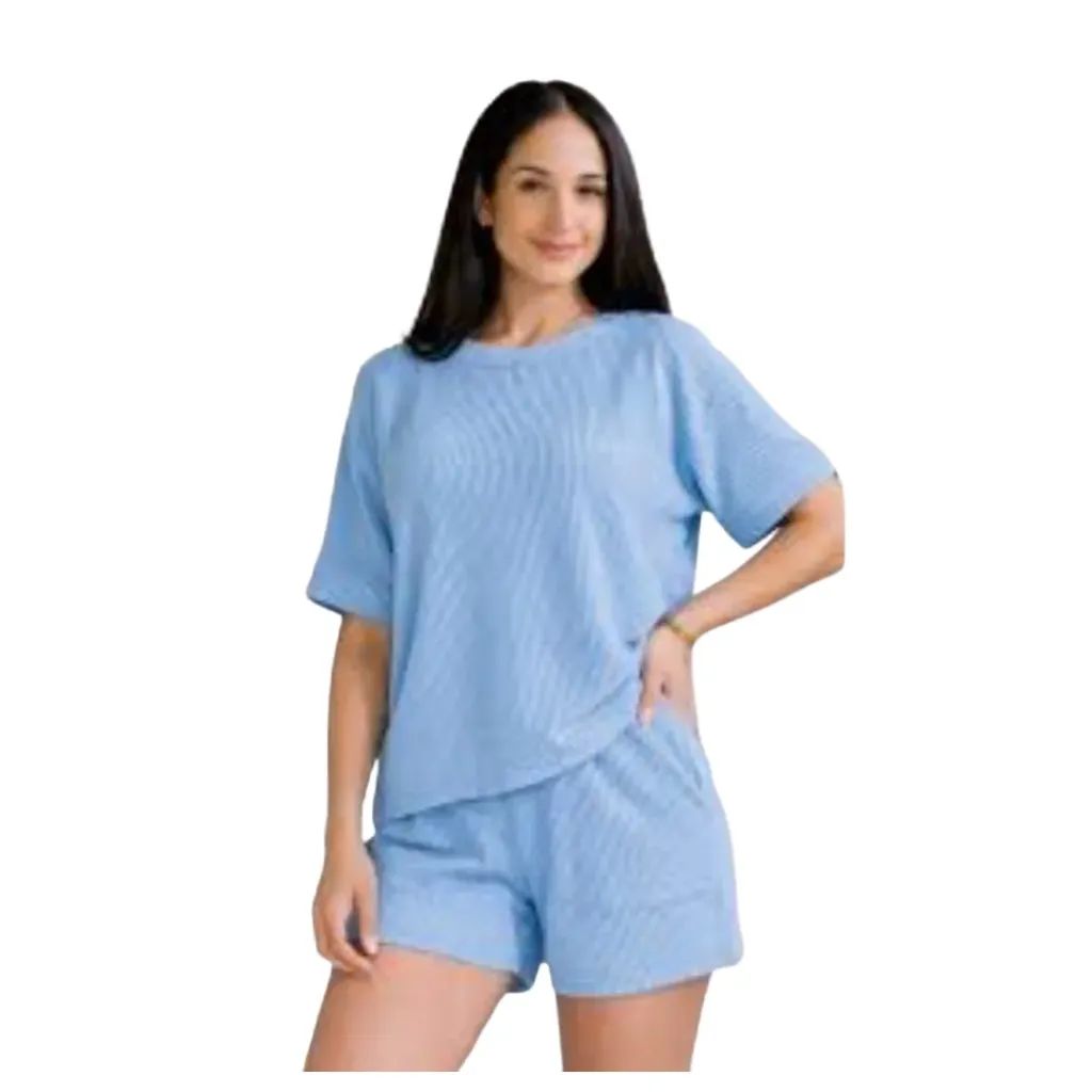 Conjunto Short Blusa UVN C Azul T XL