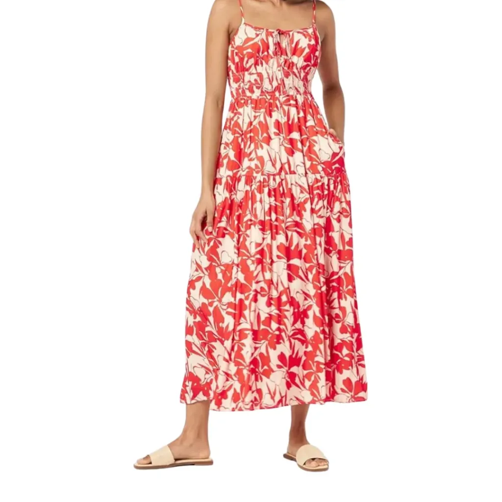 Vestido Floral The Drop C Naranja