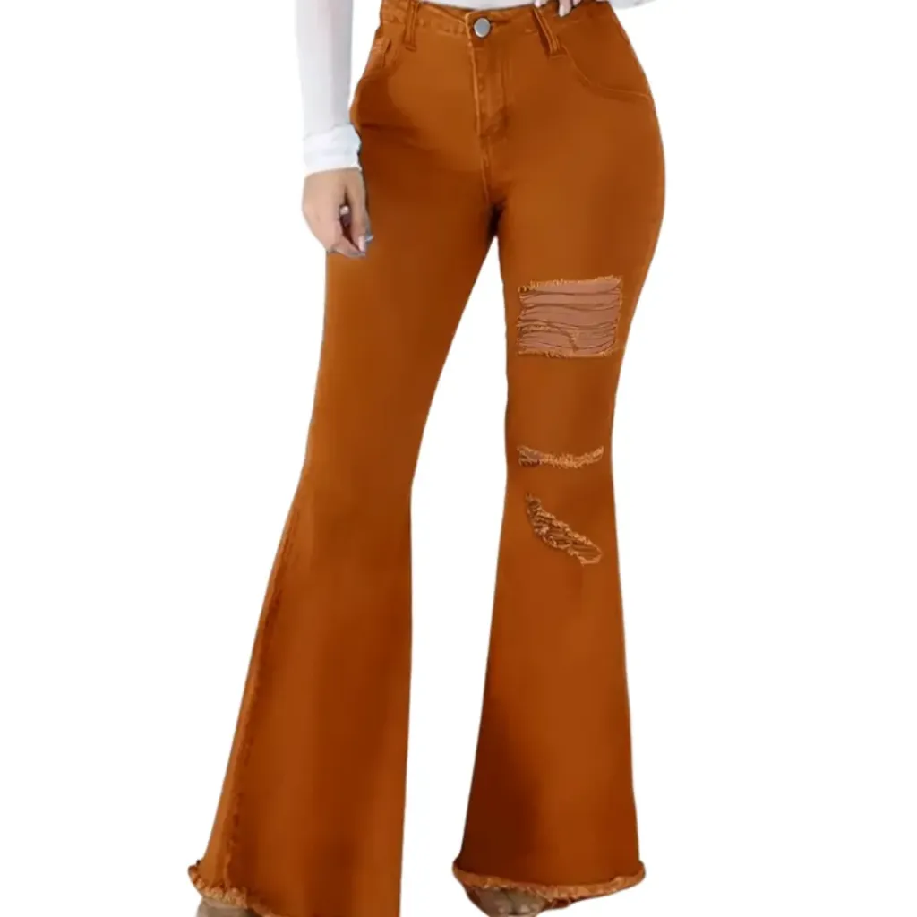 Pantalon Mezclilla C Marron T XXL