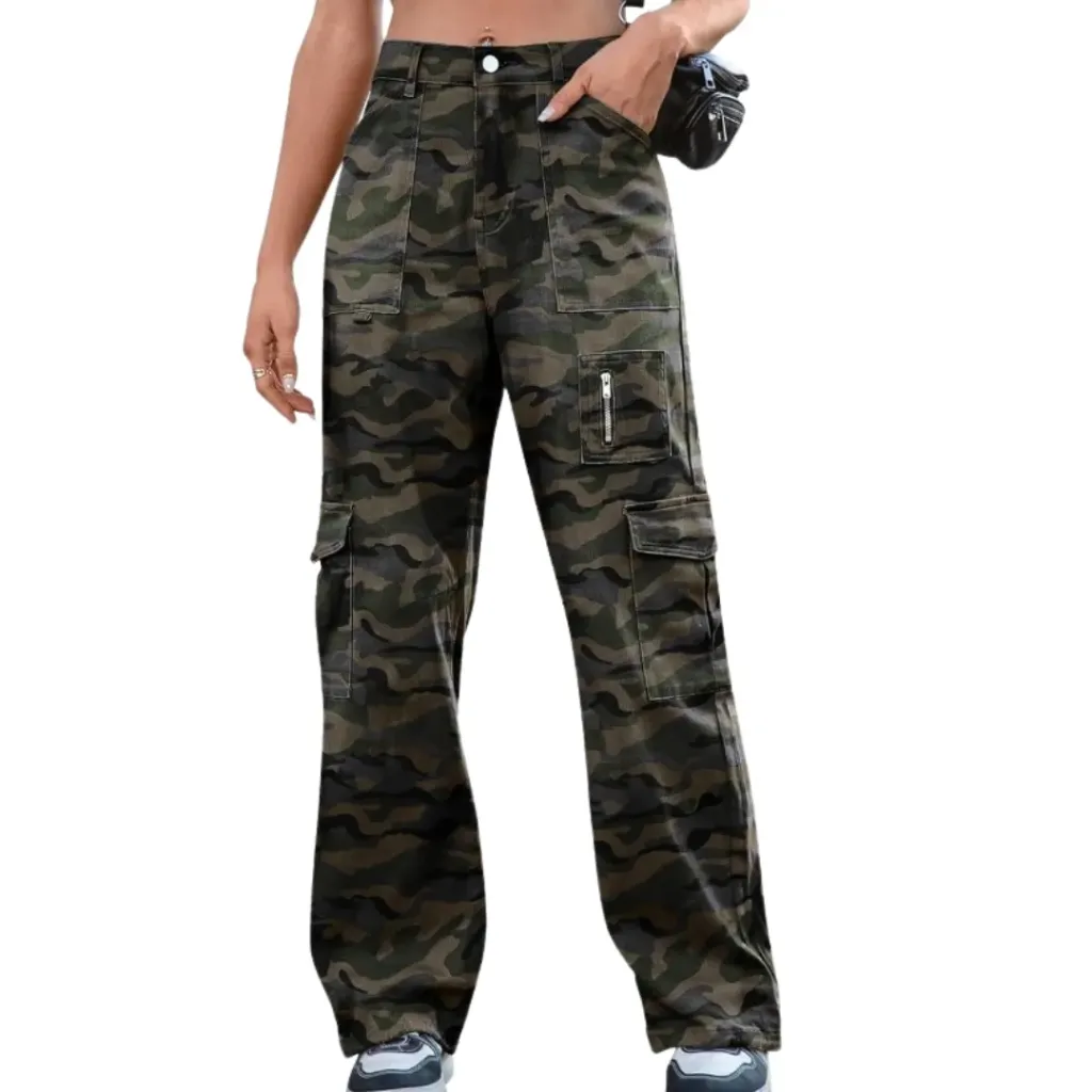 [210946] Pantalon Mezclilla C Verde Militar T XL