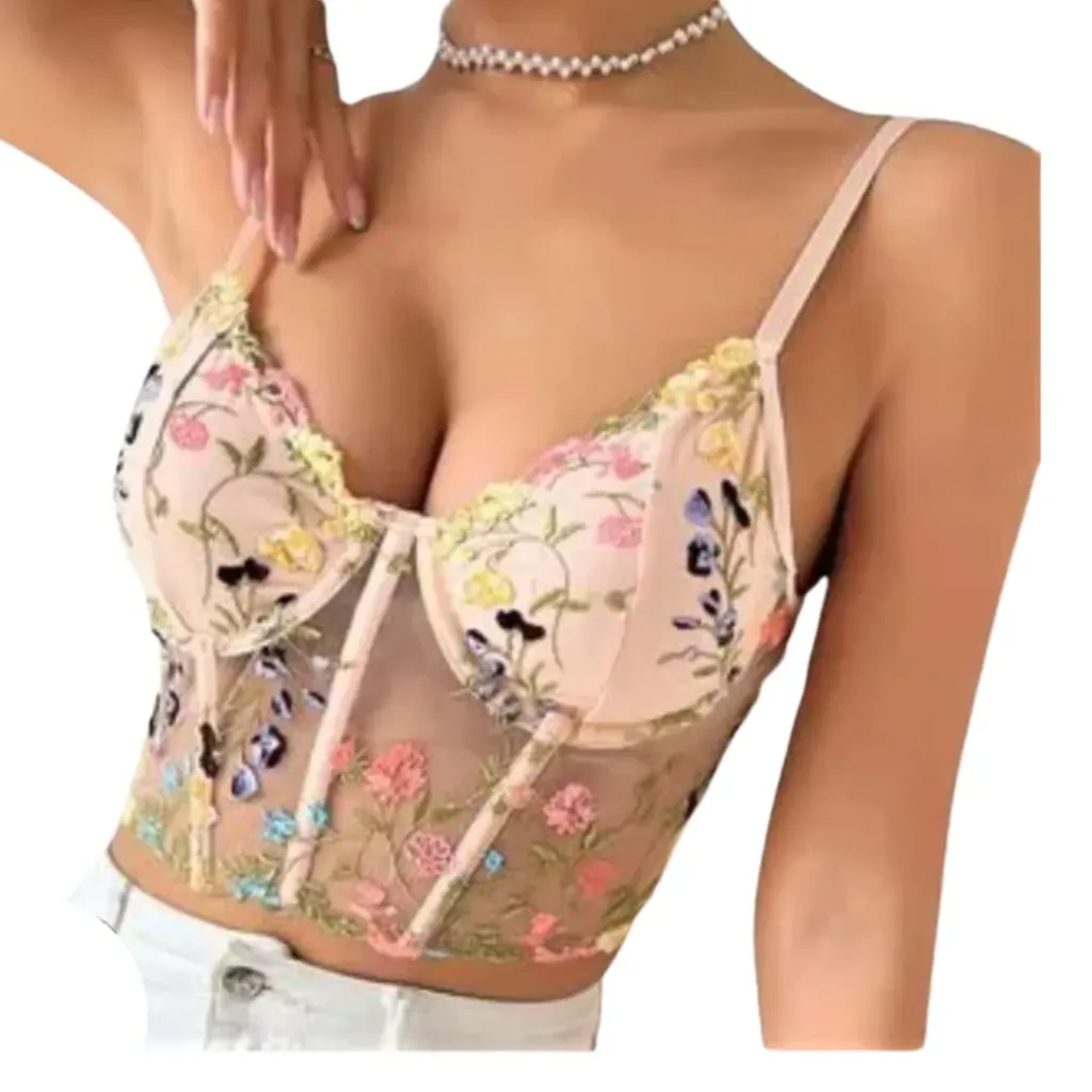 Corset Cider C Beige floral T M