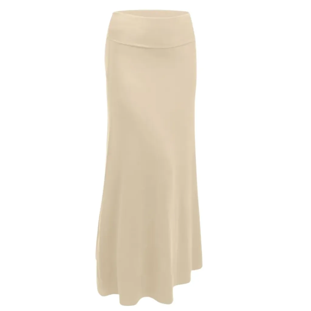 Falda Larga C Crema T L