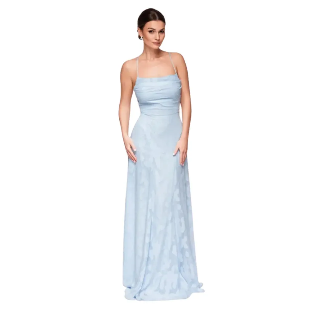 [511024] Vestido Liso Formal C Azul T XXXXL