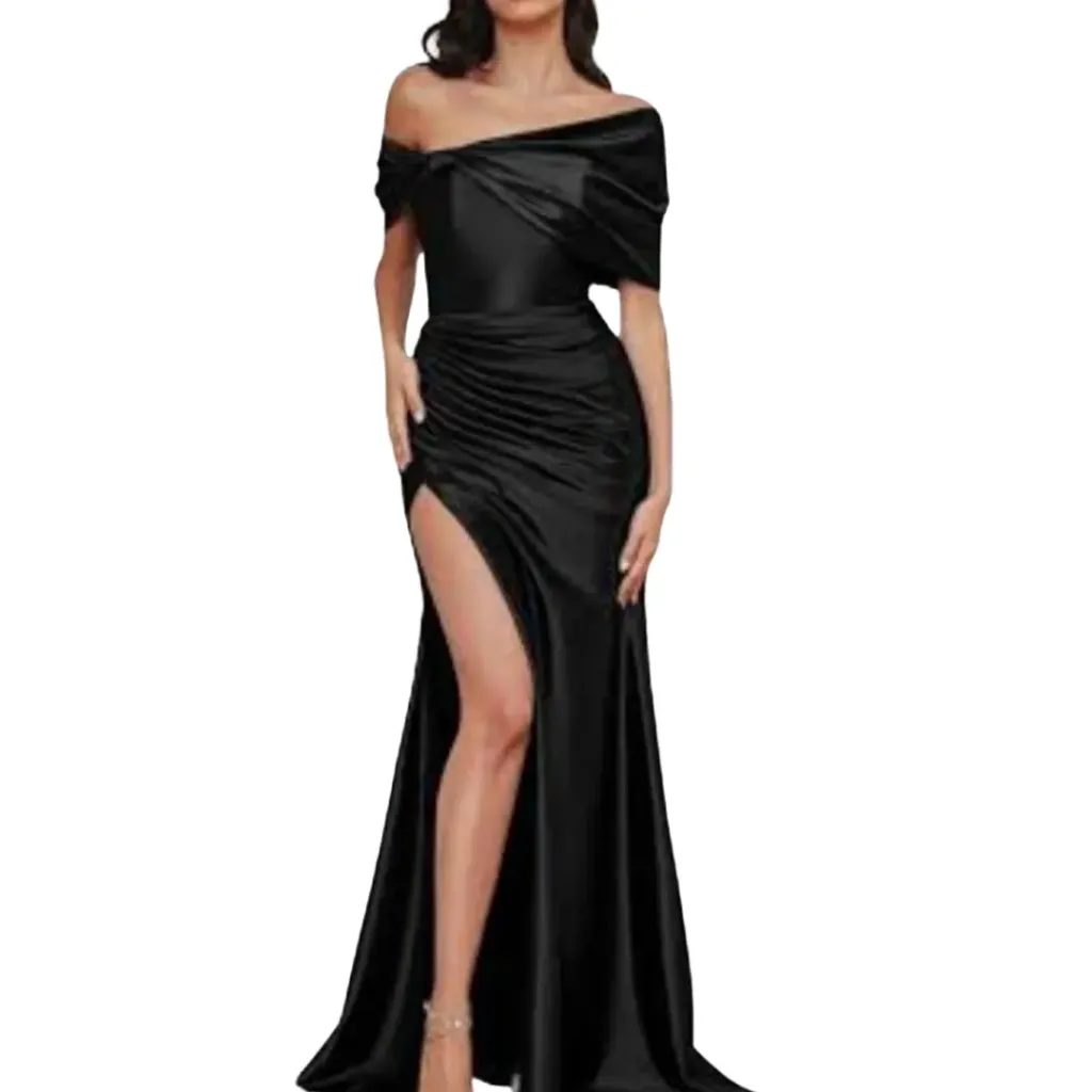 [511032] Vestido Liso Monverlli C Negro T L