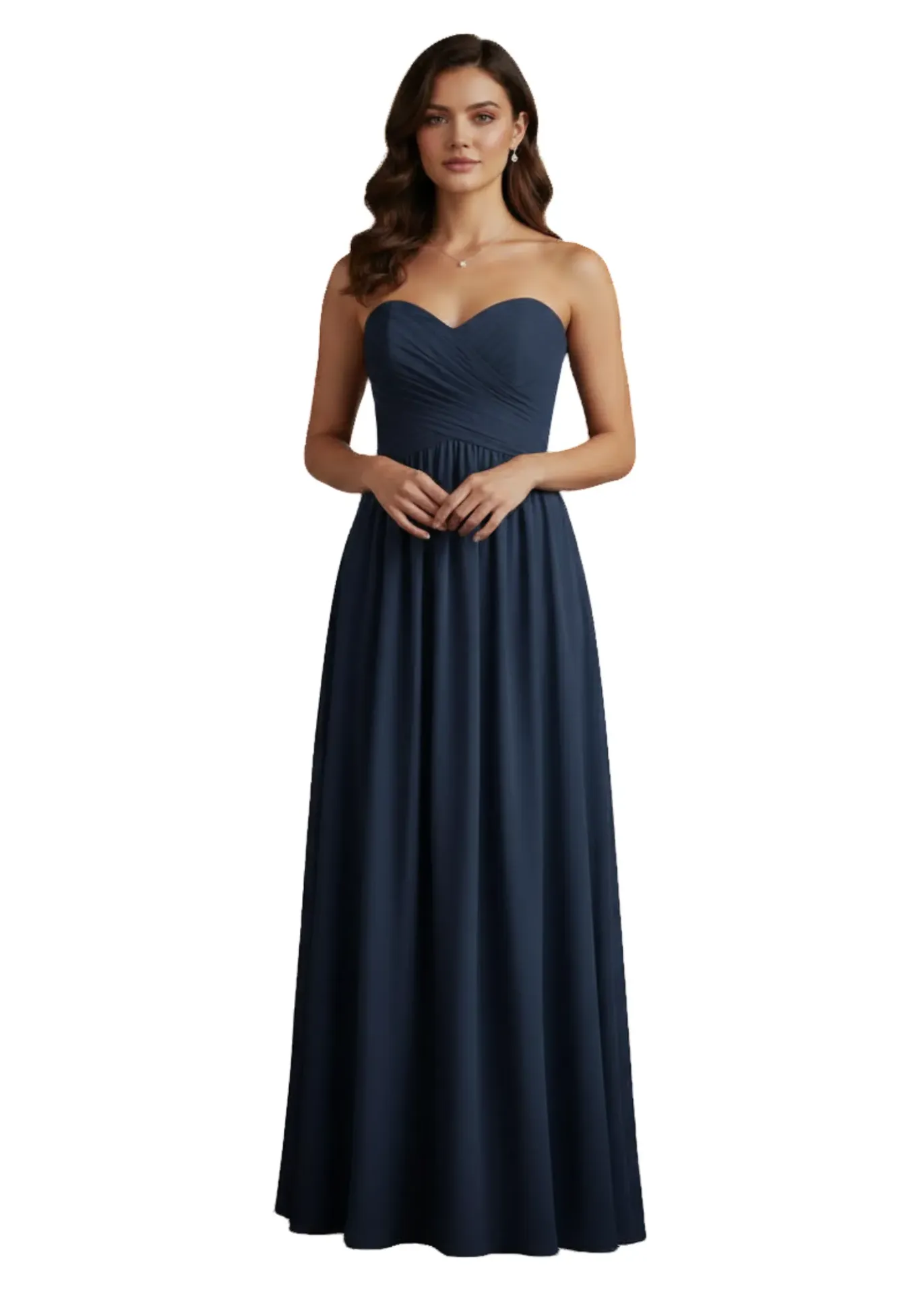 [511057] Vestido Liso Inewer C Azul Marino T S