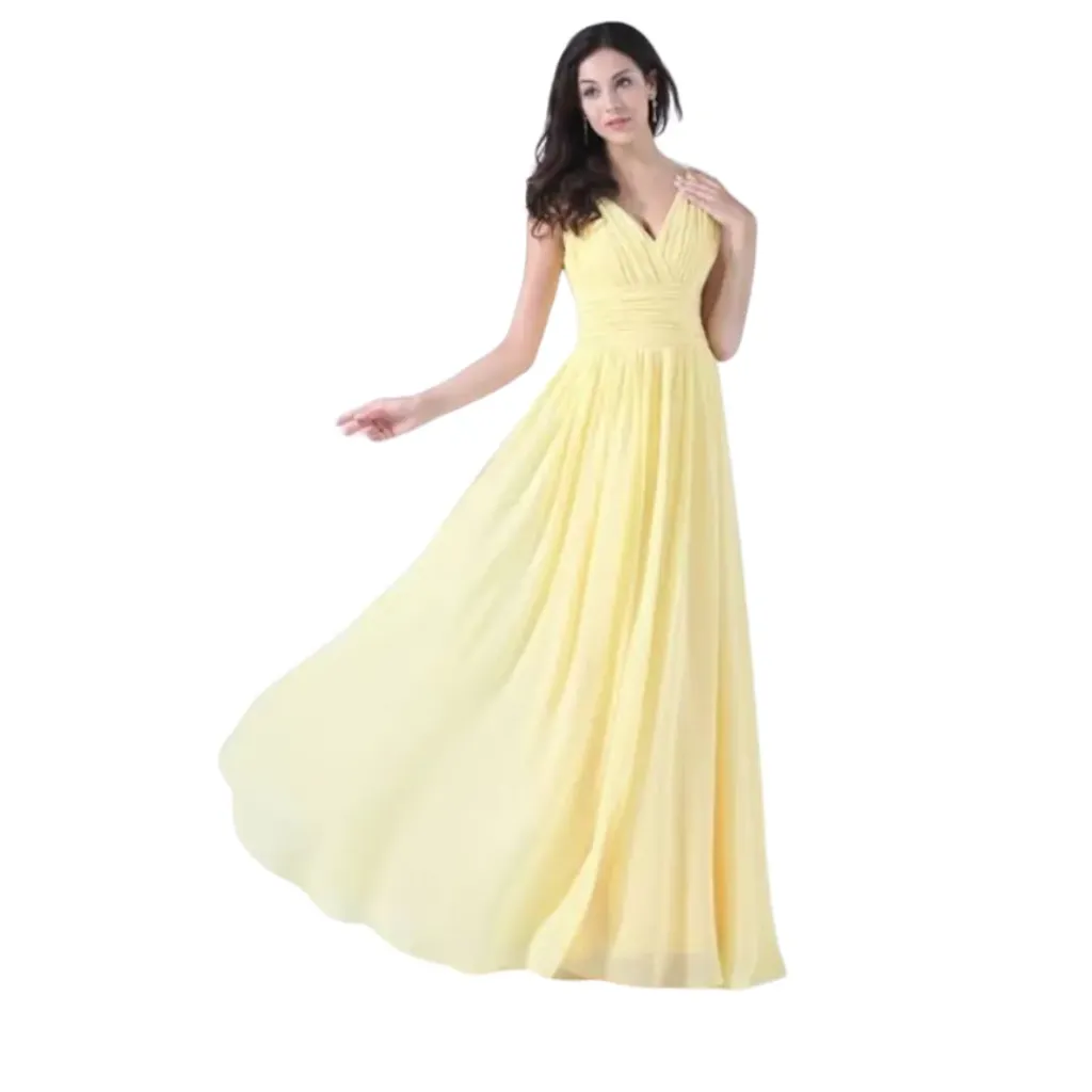 [511066] Vestido Liso Wear Your Love C Amarillo T L