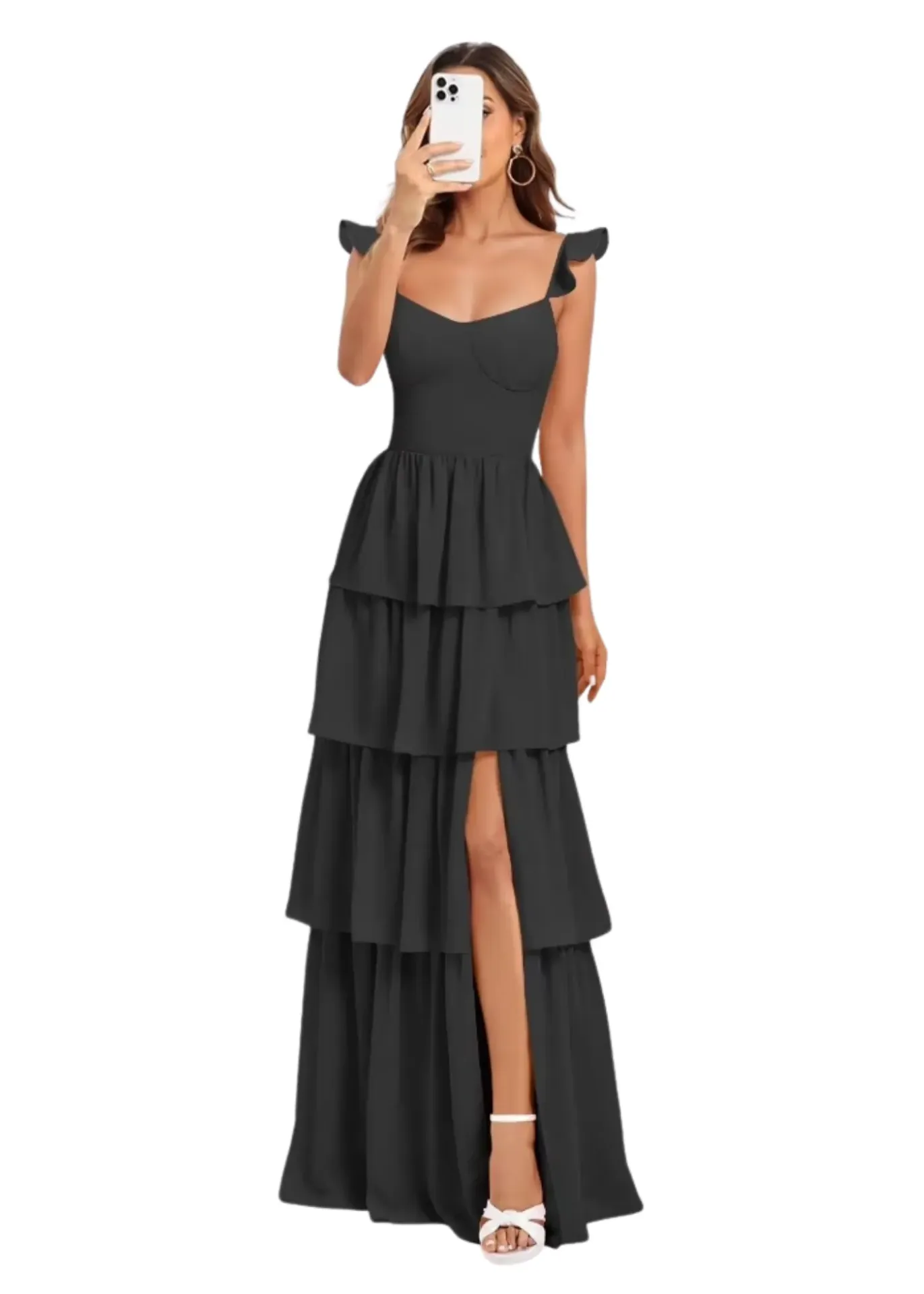 Vestido Liso Imcactor C Negro T M