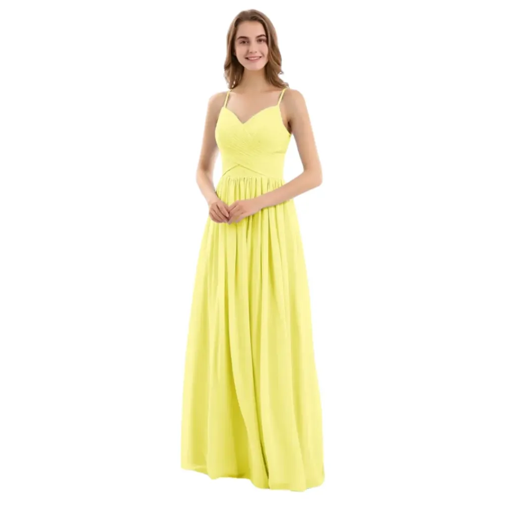 Vestido Liso Inewer C Amarillo T S